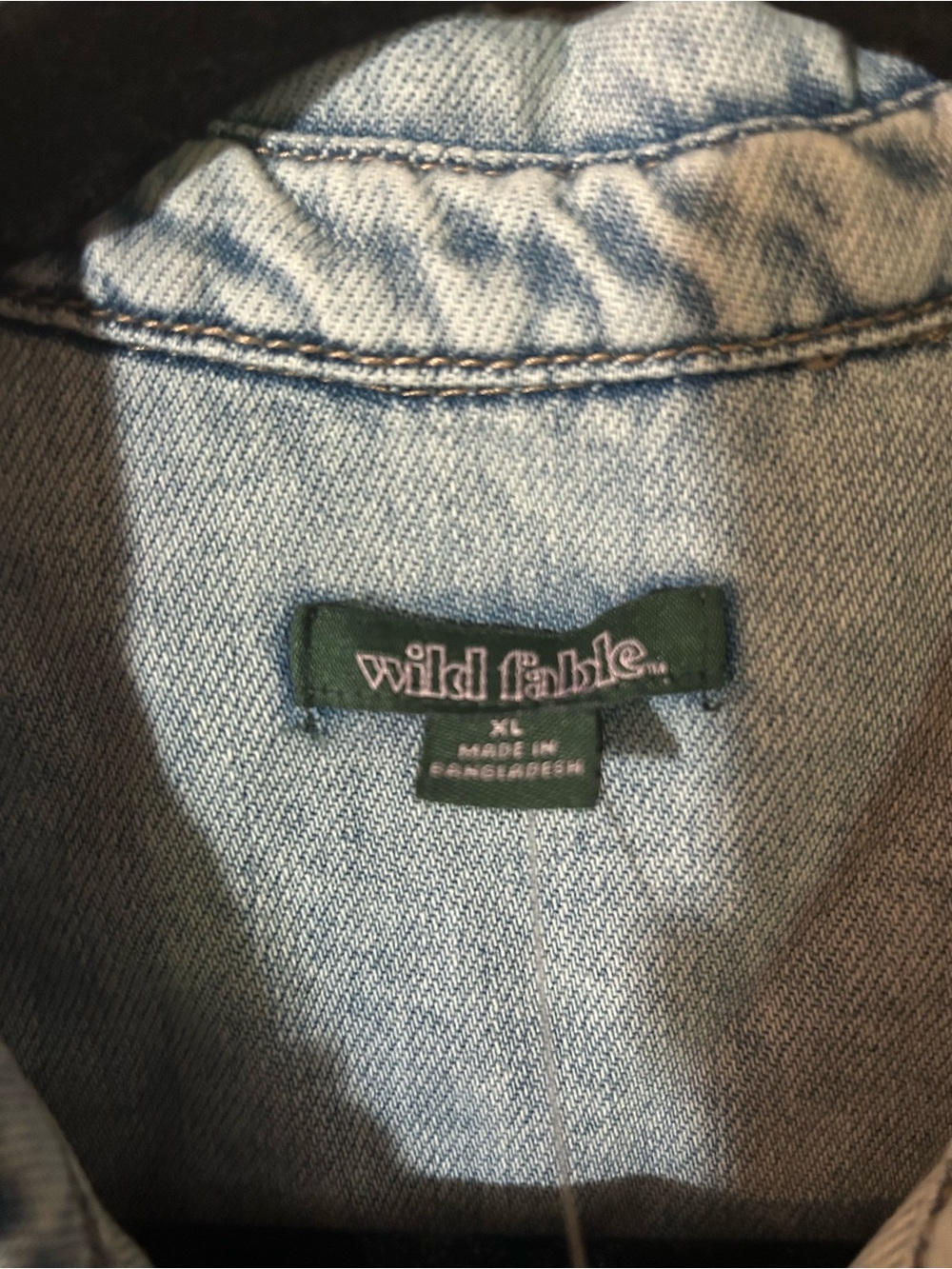 wild fable Light Blue Denim Shirt Jacket - Picture 3 of 4